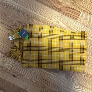 Eddie Bauer Yellow Plaid Scarf